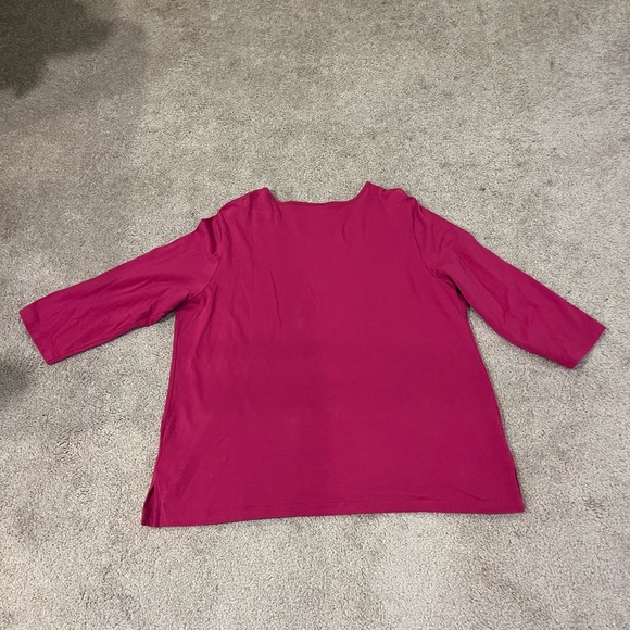 Alfred Dunner 3/4 Length Sleeve Blouse - Picture 5 of 5